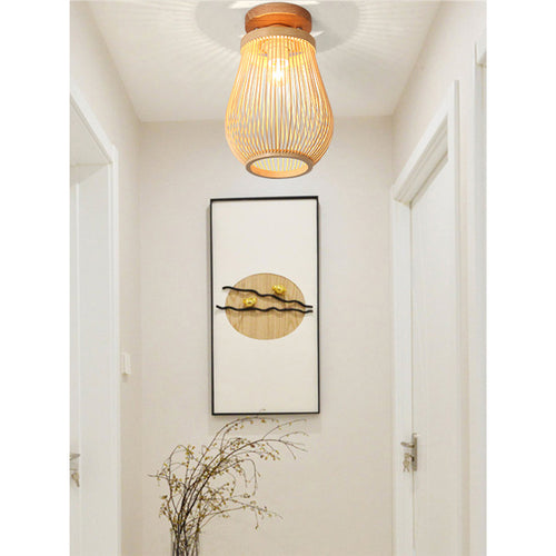 Chinese Bamboo Creative Ceiling Lamp