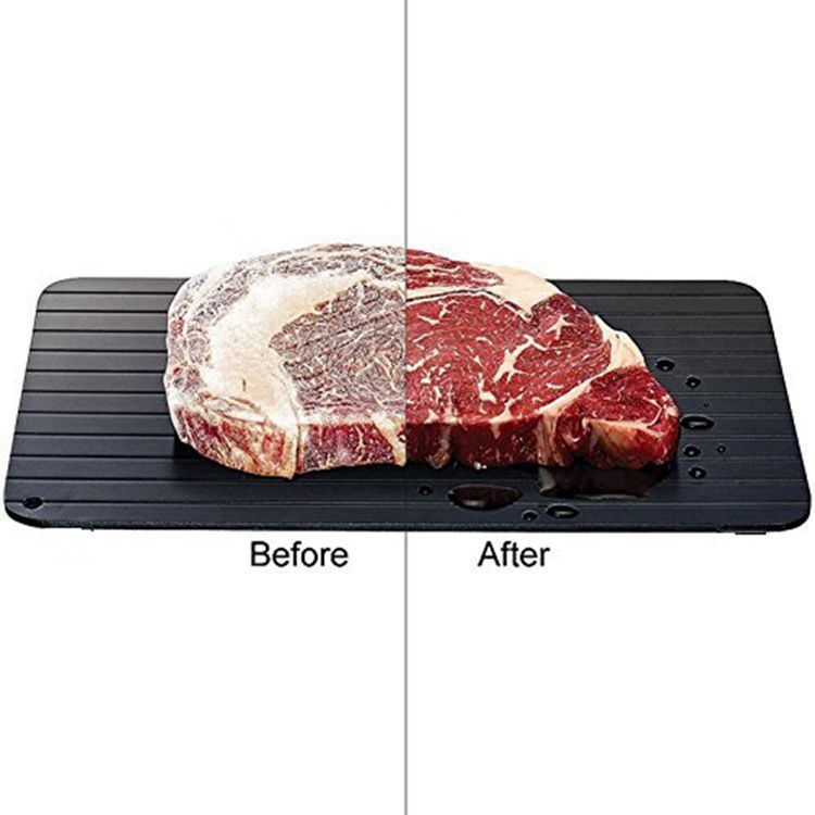 Food-grade aluminum rapid defrosting plate