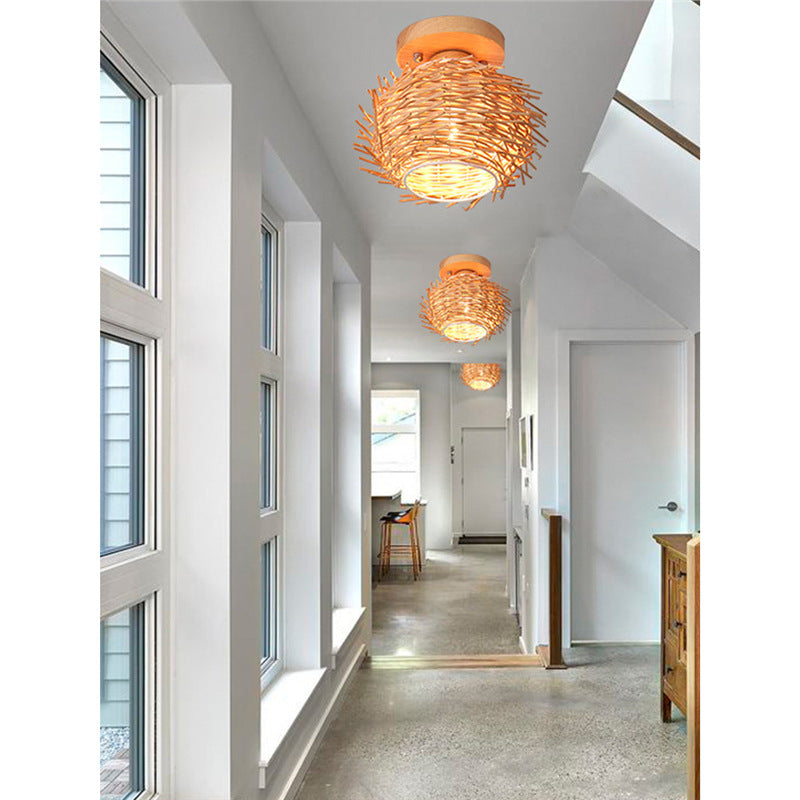 Chinese Bamboo Creative Ceiling Lamp