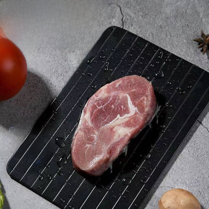Food-grade aluminum rapid defrosting plate